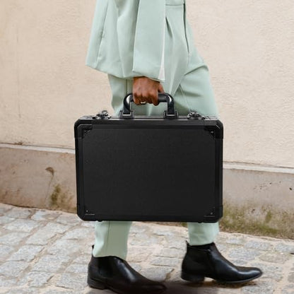 15 Inch Hard Carrying Storage Case | Ideal for Microphone & Camera Gear Transportation, DJ Mixer Case with Customizable Pre-Diced Foam, 15 X 11 X 4.3 Inch, Black - size: Inner：14.5''X 10.5 X 5.5''