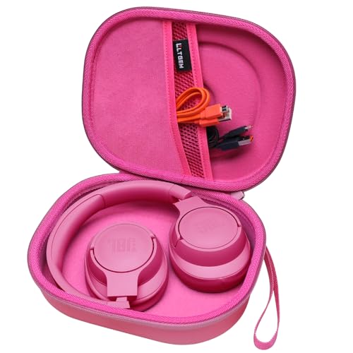 Case for JBL Tune 770NC/510BT/720BT/520BT/670NC/520C Headphones Rose | Hard Carrying Travel Case for JBL Live 770NC/670NC/680NC/780NC Headphones - color: Rose Red