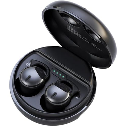 Invisible Sleep Headphones, Sleep Earbuds for Side Sleepers (Black) | Small Comfortable Noise Blocking Sleep Earphones,Bluetooth 5.3 Wireless Earbuds,Hidden in-Ear Ear Buds for Sleeping - color: Black