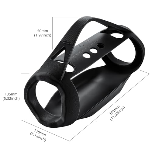 Silicone Cover Case Compatible with JBL Xtreme 4 Portable Bluetooth Speaker, Waterproof Soft Skin Silicone Protective Case for JBL Xtreme 4 Bluetooth Speaker Accessories (Black) - color: Black