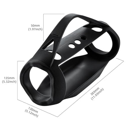 Silicone Cover Case Compatible with JBL Xtreme 4 Portable Bluetooth Speaker, Waterproof Soft Skin Silicone Protective Case for JBL Xtreme 4 Bluetooth Speaker Accessories (Black) - color: Black