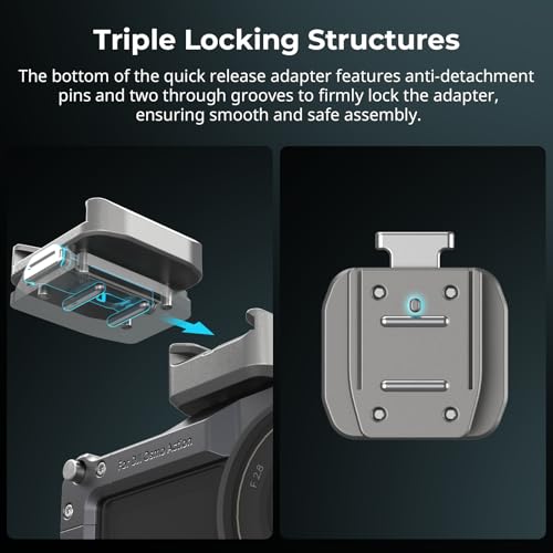 SMALLRIG Shotgun Mic for Camera and HawkLock H18 Quick Release Support with Cold Shoe