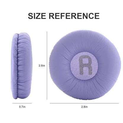 Tune 600 Ear Pads Replacement Ear Cushions Compatible with JBL Tune 600BTNC T500BT T510BT Tune 500 T450BT JR300 JR300BT Headphones High-Density Memory Foam Earpads Earmuffs Ear Cups Cover (Purple) - color: Purple