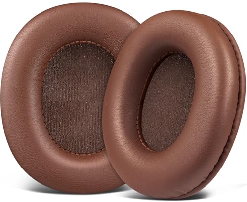 SOULWIT Replacement Earpads for Sony MDR-7506 MDR-V6 MDR-V7 MDR-CD900ST Monitor Headphones, Ear Pads Cushions with Softer Protein Leather, High-Density Foam - Coffee - color: Coffee