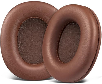 SOULWIT Replacement Earpads for Sony MDR-7506 MDR-V6 MDR-V7 MDR-CD900ST Monitor Headphones, Ear Pads Cushions with Softer Protein Leather, High-Density Foam - Coffee - color: Coffee