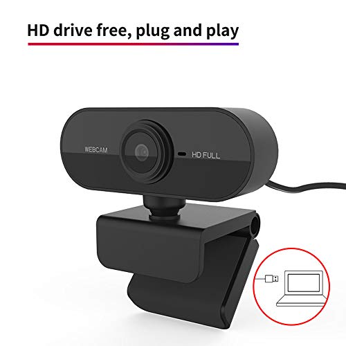 Computer Camera PC Webcam Full HD 1080p 360 Degrees Wide Angle 30fps Video USB Web Cam with Microphone for Mac Laptop Desktop Conferencing Chatting and Live Streaming