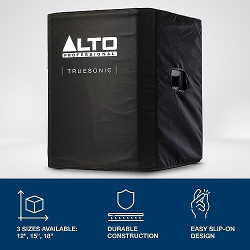 ALTO Durable Slip-On Cover for TS18S Subwoofer | Protective Rugged Cover, Nylon Lining Construction, and Easy Handle Openinings - style: TS18S Cover