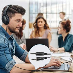 iMBAPrice 25 Feet Professional Quality Nickel Plated 3.5 mm Male/Male Stereo Audio Cable - color: Black (M/M), size: 25 Feet