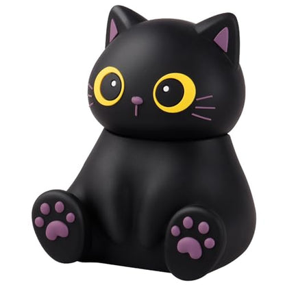 Portable Mini Cartoon Bluetooth Speaker with Phone Holder Mini Animal Cute Kids Wiressless Speaker Built-in Mic, Hands-Free Call for Home Trip Gift (Black-Cat) - color: Black-Cat
