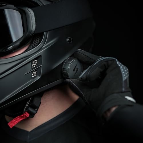 Syphon SoundPro: Ultra-Thin 9.6mm Bluetooth Moto Headphones - Glove-Friendly Controls, Massive Sound, IP55 Waterproof, Built-In Mic, Universal Fit With Any Dirt Bike, Snowmobile, and Motorcycle Helmet