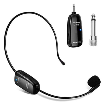 Wireless Microphone Headset, UHF Mic Speaker System for Teaching