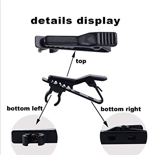 Lav Mic Clip Set 24 Pcs Lavalier Mic Clip Replacement | 12 Foam Windscreen Cover, 12 Metal Lapel Microphone Clips, Lavalier Mic Clip Replacement Accessories