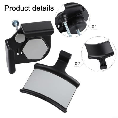Adjustable Headphone Stand Clamp On Desk Mount for Gaming Headsets - Space Saving ABS Holder with Cable Management - Black Office Organizer