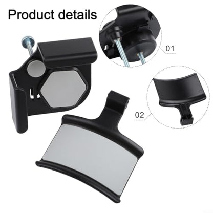 Adjustable Headphone Stand Clamp On Desk Mount for Gaming Headsets - Space Saving ABS Holder with Cable Management - Black Office Organizer