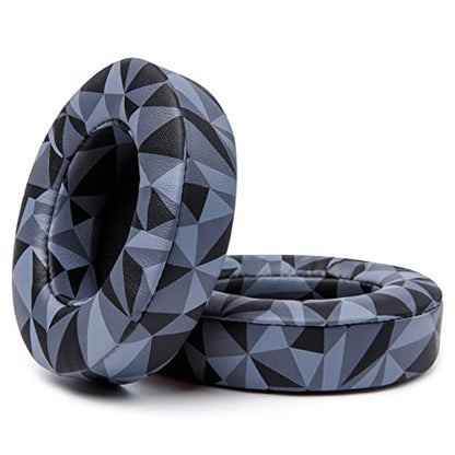 WC PadZ Studio 2 & 3 - Ear Pads for Beats Studio 2, 3 Wired & Wireless | Made by Wicked Cushions | Does NOT Fit Beats Solo (B0501, B0500). PU Leather, Enhanced Foam & Stronger Adhesive | Geo Grey - color: Geo Grey