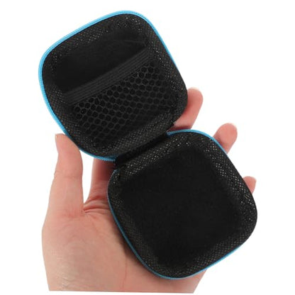 UKCOCO Portable Eva Earbuds Carrying Case with Zipper Durable Water Resistant Cord Organizer for Travel Essentials Compact Electronic Storage Bag for Earphones and Cables