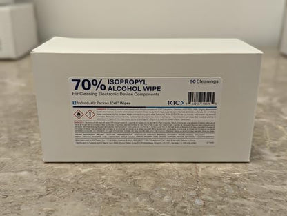 KICTeam 70% IPA Electronic & Tech Cleaning Wipes (50 Pack)