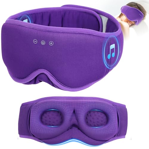 MUSICOZY Sleep Mask Headphones with Bluetooth Wireless Eye Masks Earphones