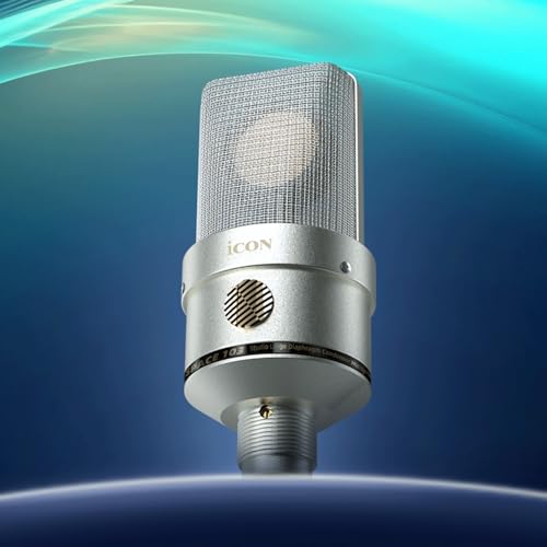 iCON Space 103 Large Diaphragm FET Condenser Microphone with Shock Mount | Large Diaphragm FET Condenser Microphone, Ultra-Low 8dB Self-Noise, Shock Mount for Studio Vocals.