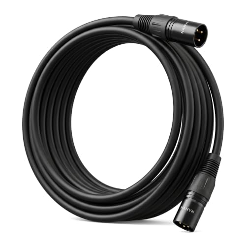 NANYI XLR Male to Male Microphone Cable, 3-Pin, 16ft - size: XLR Male To Male-16FT