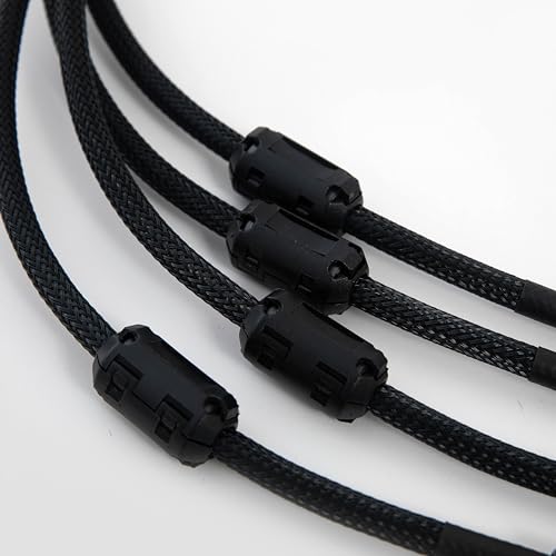RCA to 1/4" Cable, Dual RCA to 1/4" (Approx. 0.6cm) TS Stereo Audio Interconnect Cable Jumpers - 6.6 Feet (Approx. 2.0 Meters)