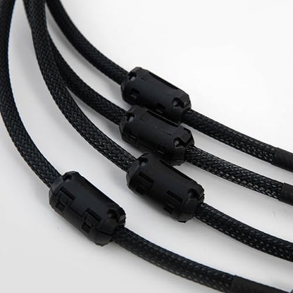 RCA to 1/4" Cable, Dual RCA to 1/4" (Approx. 0.6cm) TS Stereo Audio Interconnect Cable Jumpers - 6.6 Feet (Approx. 2.0 Meters)