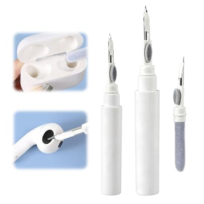 Earphone Cleaning Kit Phone Cleaner- Wireless Bluetooth Earphone Maintenance Brush, Charging Port Cleaner Earbud Cleaning Kit (Blue) - color: White