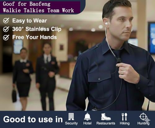 Walkie Talkie Headsets with Mic 2 Pins for Baofeng UV-5R BF-F8HP BF-888S Retevis H-777 Arcshell (20 Packs) - color: 20ps
