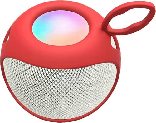 SaharaCase Silicone Sleeve Case for Apple HomePod Portable Bluetooth Speaker [Shockproof Bumper] Rugged Protection Anti-Slip Grip (Red) - color: Red