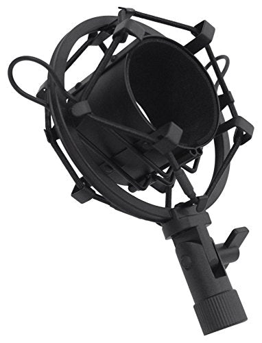 Rockville RCM02 Studio Condenser Microphone Bundle with Isolation Shield | Cardioid, 48V Phantom Power, XLR Output, Aluminum Body, Metal Shock Mount, RockShield 1 Dampening Foam, Podcast, 2-Items