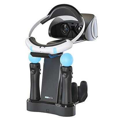 Skywin VR Charging Stand - PSVR Charging Stand to Showcase, Display, and Charge Your PS4 and PS5 VR (PS4 and PS5 Controller) (PlayStation 4 Stand) - color: PlayStation 4 Stand