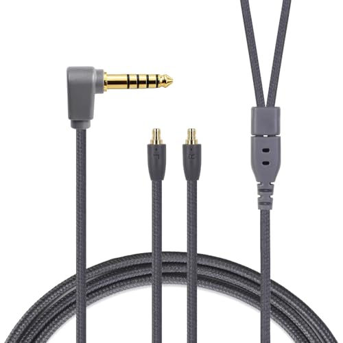HBC13 Earphone Cable, IE400pro Replacement Cable for SENNHEISER, Fits IE500pro/IE400pro/IE100pro, 4 Cores High Purity OFC Silver Plating, 4.4mm Straight 4FT - color: IE500, size: 4.4mm