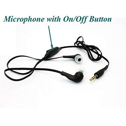 Headphones Wired Earphones Handsfree Mic 3.5mm Headset Earbuds Earpieces Microphone P5X Compatible with LG G5, Q70, K51 K40 K7 K10 K8X, Velvet, V20, G6, Q6, V30, K30, V60 ThinQ 5G