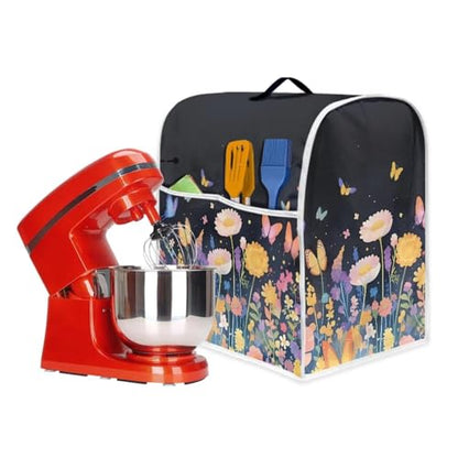 Kitchen Mixer Cover Dust Cover Butterfly Design Dustproof Kitchen Mixer Accessories L Size - color: Butterfly Design-, size: L
