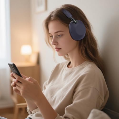 for Sony WH-1000XM6 Case Cover, 3 Sets Silicone Sweat Cover, KONXISA Eeadphones Protective Case for Sony WH-1000XM6 Earpad/Ear/Headband Covers Protector, Washable Sweatproof(Blue) - color: Blue