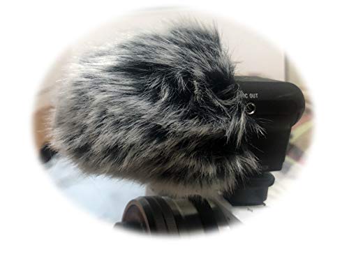 Furry MIC Windshield Windscreen WIND Muff Compatible for Sony Ecm xyst1m stereo Microphone