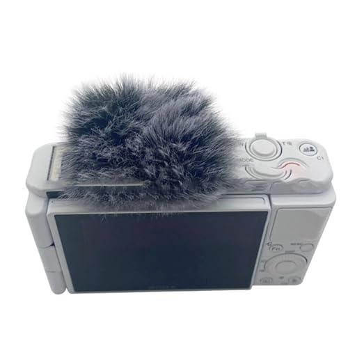 Outdoor VLOG Camera Windproof Noise Reduction Microphone Furry Cover for ZV1 ZV1F ZVE10 ZVE1 Microphone Hair Cover