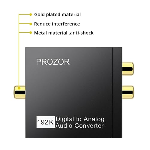PROZOR 디지털 투 아날로그 오디오 컨버터 - size: Aluminum Alloy Shell, style: 2.0CH PCM