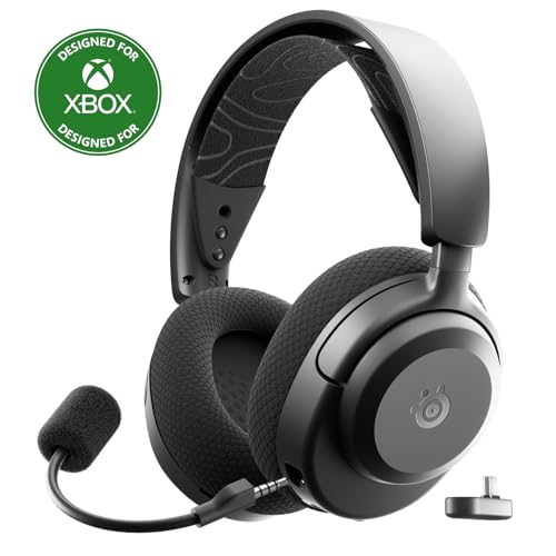 SteelSeries Arctis Nova 3X Wireless Multi-Platform Gaming Headset — Mobile App Control — 40 HR Battery — Neodymium Magnetic Drivers — 2.4GHz/Bluetooth — Xbox, PS5, PC, Switch, Mobile — Black - color: Black, style: Xbox|Switch|PC