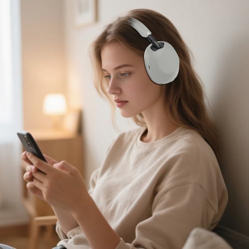 for Sony WH-1000XM6 Case Cover, 3 Sets Silicone Sweat Cover, KONXISA Eeadphones Protective Case for WH-1000XM6 Earpad/Ear/Headband Shell Protector, Washable Sweatproof, Platinum Silver - color: Platinum Silver