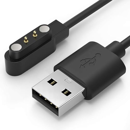 Lamshaw Compatible with Ortizan Air Conduction Headphones Charger, Magnetic Replacement Charging Compatible for Ortizan i10 Air Conduction Headphones (2 Pack-Black+White) - color: 2 Pack-Black+White