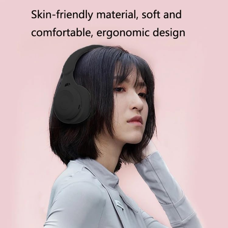 Upgraded Hybrid Noise Cancelling Headphones with Transparent Modes Wireless Bluetooth with Mic Deep Bass Soft-Earpads Hi-Fi Audio Comfortable Fit Long Playtime for Home Office Travel Over Ear Black