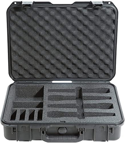 SKB 3i-1813-5WMC iSeries 1813-5 Wireless Four Mic Case | Waterproof hard shell, foam interior fits 4 handheld transmitters, travel-ready latches, impact-resistant build