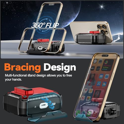 for AirPods Pro 1st/2nd Case with Lock & Phone Stand(Red) | Automatic Snap Switch Lock,Carbon Fiber Texture Design Cover with Cleaner Kit - color: BB-Red