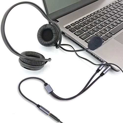 PC Splitter Cable for HyperX Cloud II, Alpha, Stinger, Core & Astro A10 A40