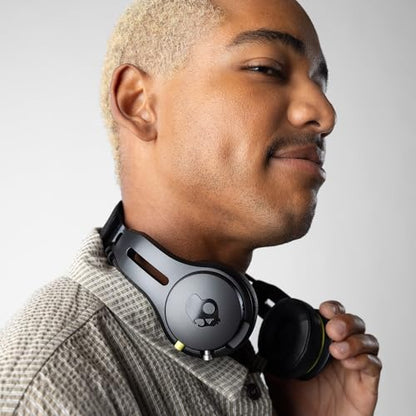 Skullcandy Icon ANC Noise Canceling Wireless Headphones - True Black | On-Ear Fit, Bluetooth, Noise Cancellation, 60 Hours Battery, Sweat Water Resistant, Foldable, Travel Ready, Microphone - color: True Black