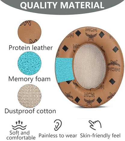Replacement Ear Pads for Beats Studio 3 Wireless Studio 2 Wired Brown - color: Brown Flower