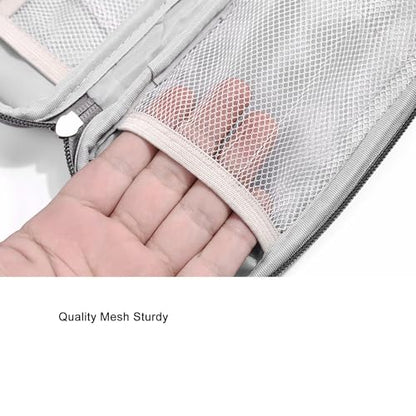 Organizer Bag Case Electronic Devices Travel Pouch Cable USB Charger Accessories Cellphone SD Power Bank Earphone - color: Signle Layer-Grey