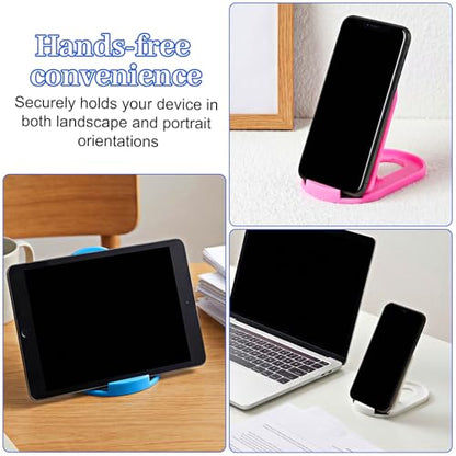6Pcs Cell Phone Stand for Desk, Foldable Phone Stands