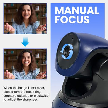 Gsou Wireless Webcam for PC/Wireless Streaming Camera, 1080P HD Webcams/USB Plug and Play Webcam for Zoom Meeting,Skype,OBS(with Mini Tripod Stand), Adjustable Computer Camera for Mac/Laptop/MacBook - color: Wireless webcam+Mini Tripod